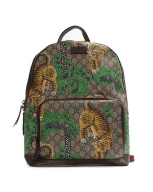Gucci Zaino Tiger GG Supreme Marrone