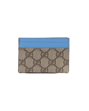 Gucci Portacarte GG Supreme Azzurro