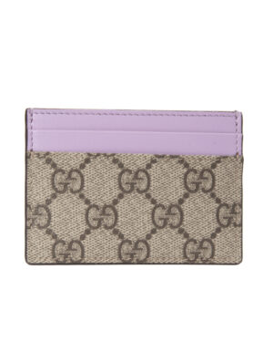 Gucci Portacarte GG Supreme Lilla