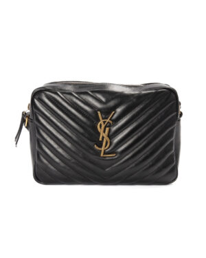 Saint Laurent Lou Lou Camera Bag Medium Trapuntata Nera