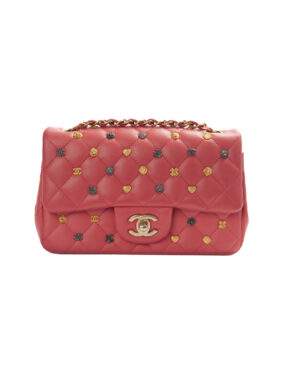 Chanel Mini Flap Rectangular Lucky Charm Rosa