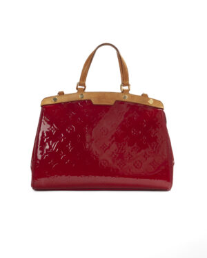 Louis Vuitton Brea MM Vernice Rosso