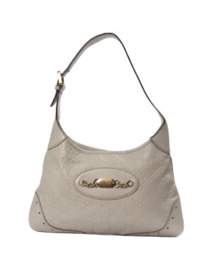 Gucci Hobo Sottospalla Small Guccissima Bianca