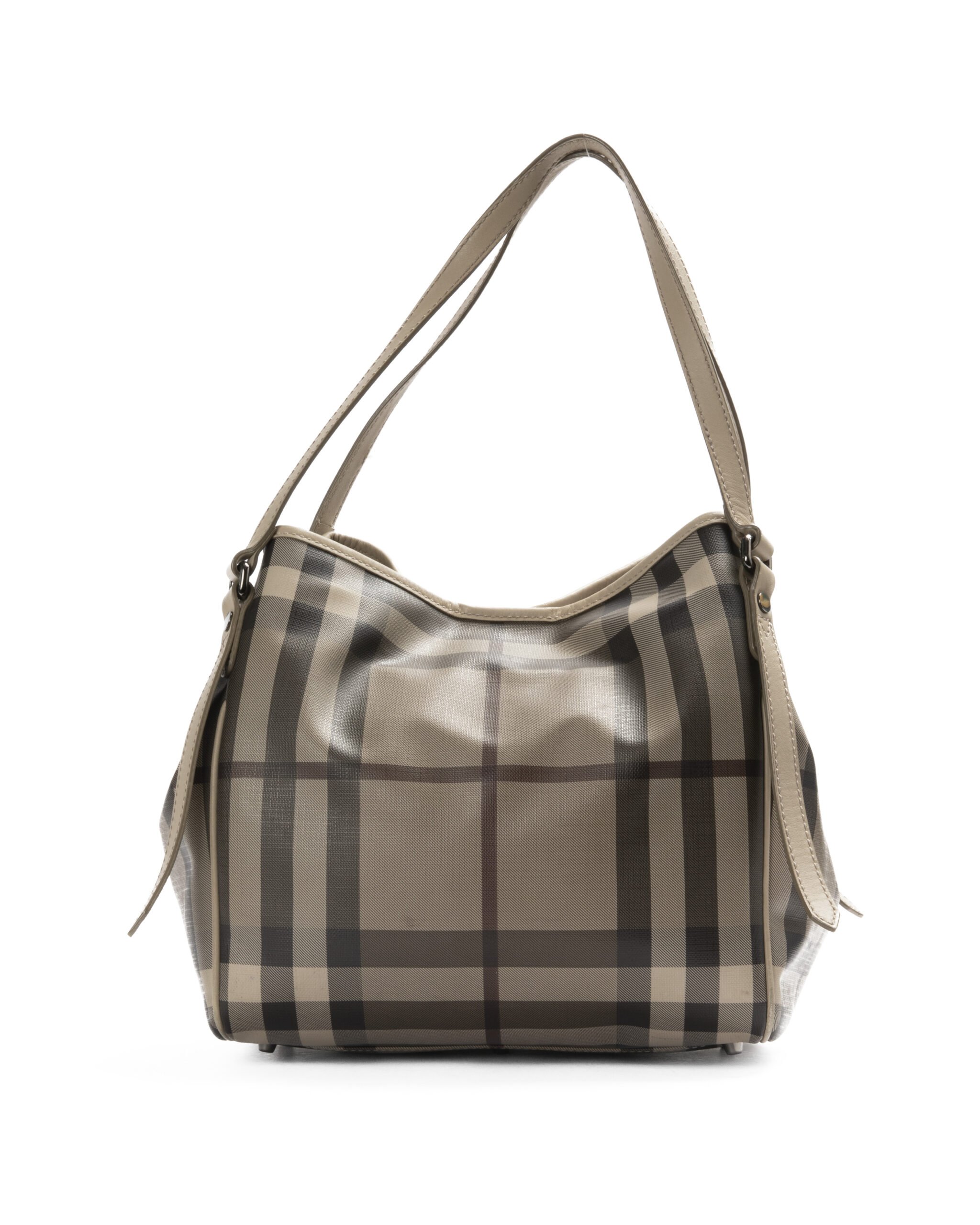 Burberry Canterburry Shopper Medium Check Smoke Tortora