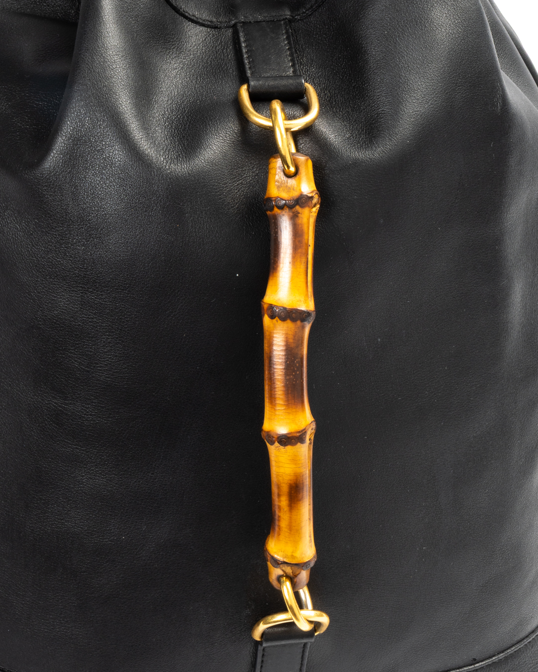 Alternative view of Gucci Zaino Bamboo Vintage Nero
