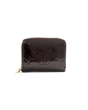 Louis Vuitton Portafoglio Zippy Vernice Borgogna