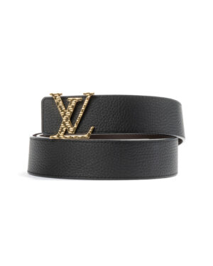 Louis Vuitton Cintura Initiales Reversibile Nera
