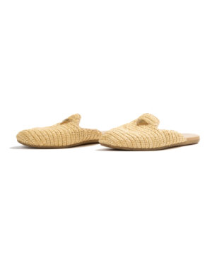 Prada Slides + Frontino Rafia Beige