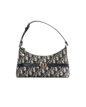 Dior Hobo 30 Montaigne Mini Jacquard Blu