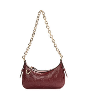 Gucci Pochette Mini GG Guccissima Bordeaux