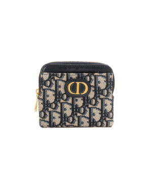 Dior Portafoglio Lavender 30 Montaigne Oblique Blu