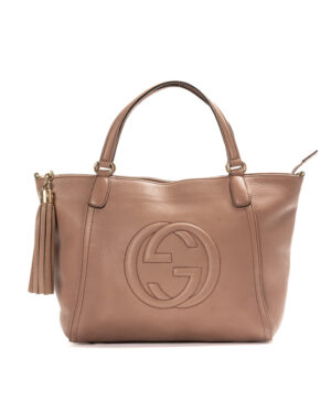 Gucci Soho Shopper Small Martellata Rosa