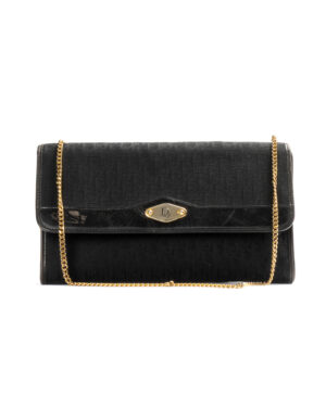 Dior Pochette Medium Vintage Jacquard Nera
