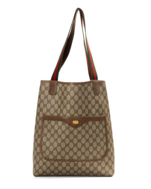 Gucci Shopper Vertical Ophidia Vintage Marrone