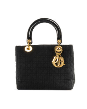 Dior Lady Medium Vintage Nylon Nera