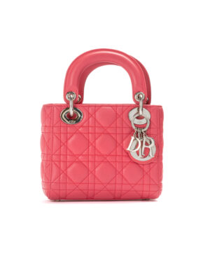 Dior Lady Mini Cannage Rosa Barbie