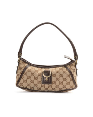 Gucci Pochette D Ring GG Supreme Marrone