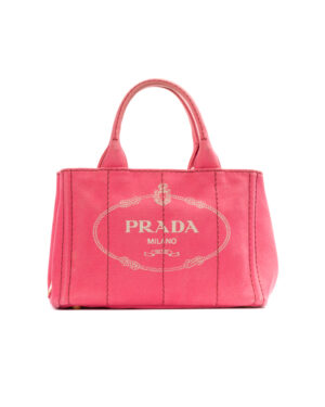 Prada Canapa Bag Small Denim Rosa