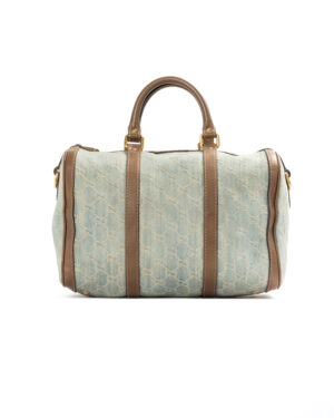 Gucci Boston Medium GG Denim Marrone