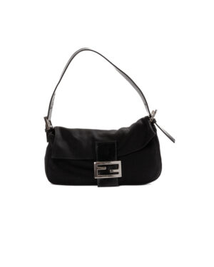 Fendi Baguette Small Tela Nera