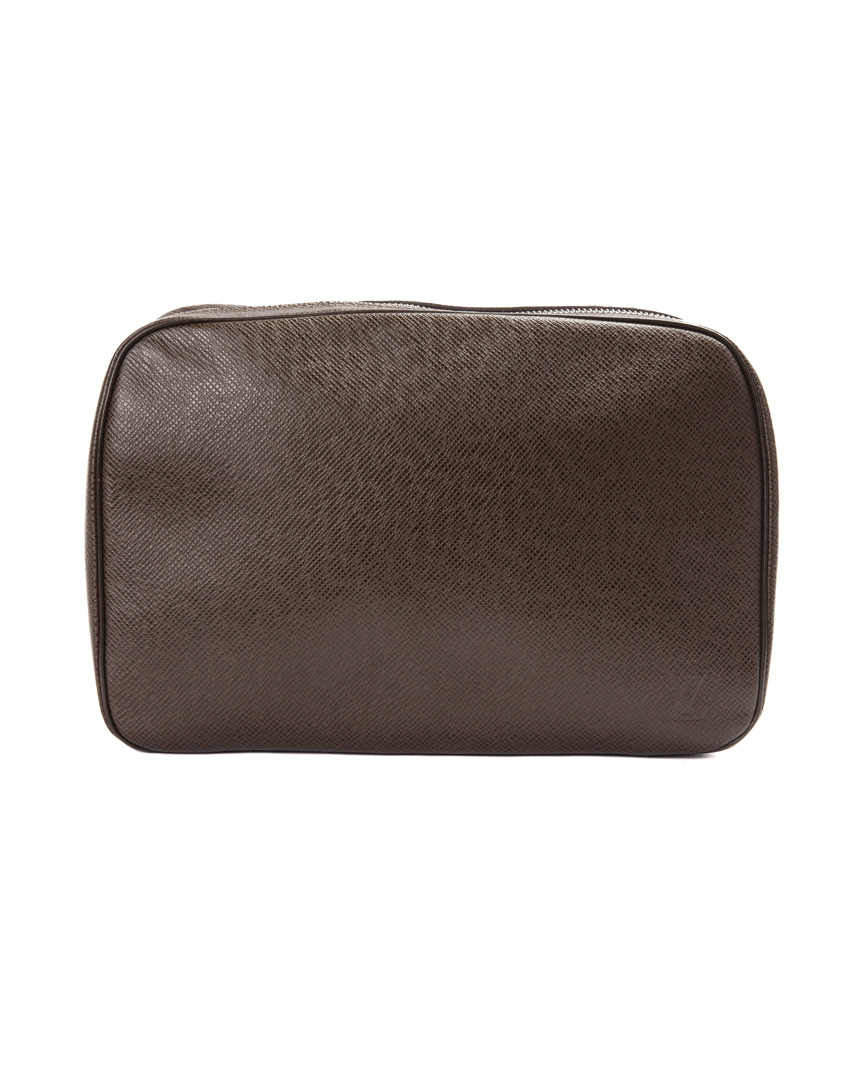 Louis Vuitton Pochette Medium Taiga Marrone