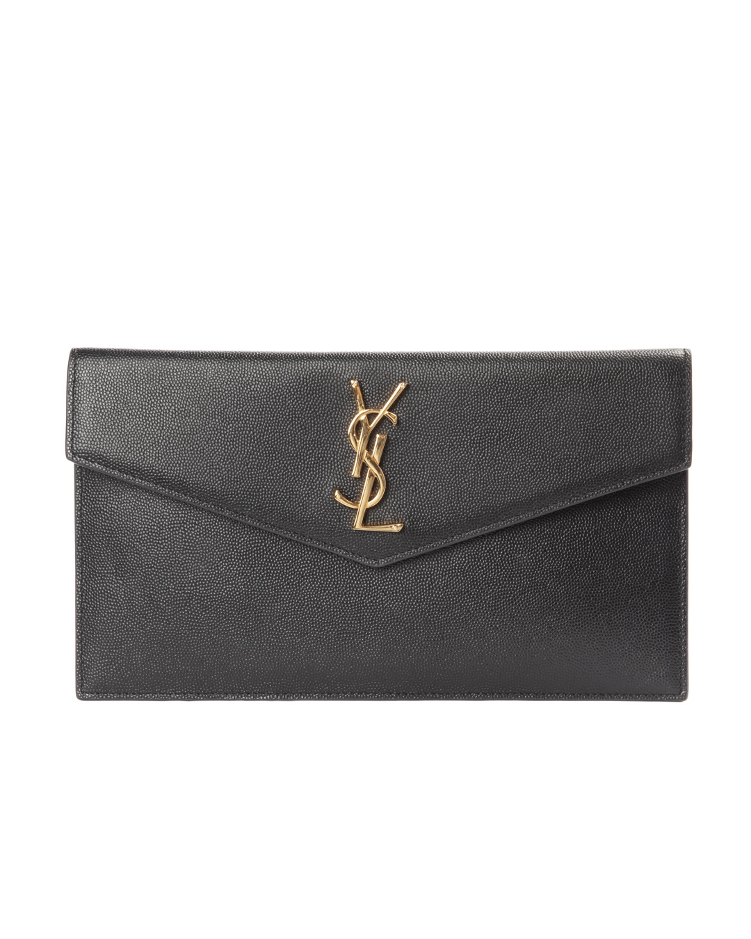 Saint Laurent Pochette Envelope Small Granulata Nera