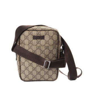 Gucci Borsello Man Small GG Supreme Marrone