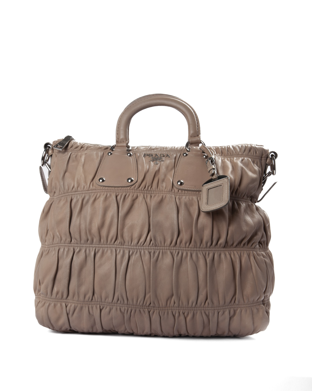 Prada Shopper Medium Groffata Rosa Antico