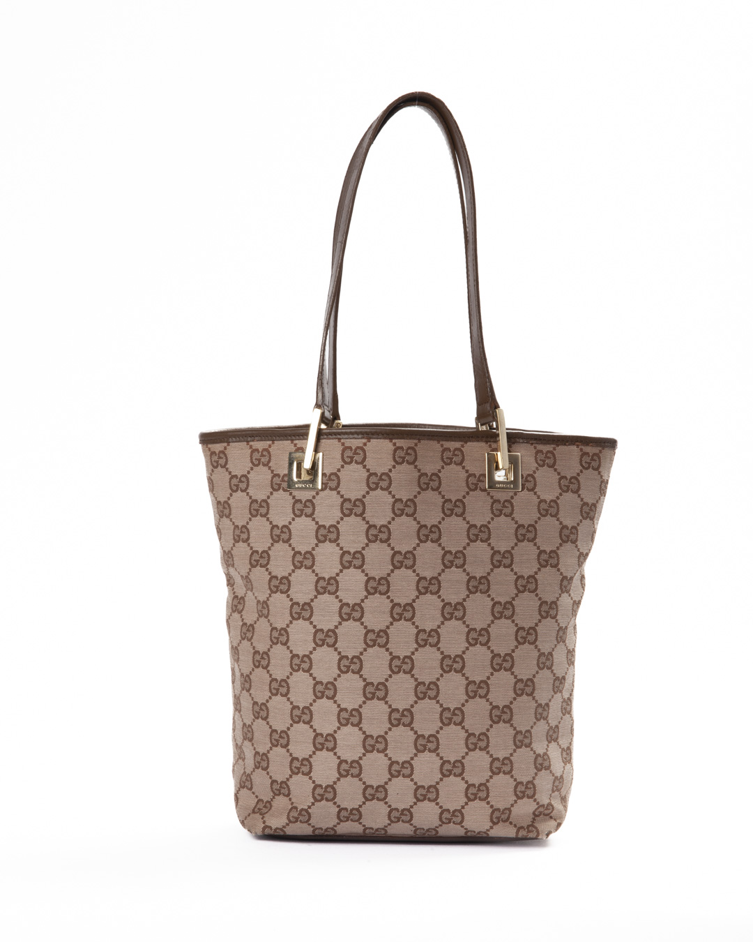 Gucci Tote Vertical Small GG Supreme Marrone