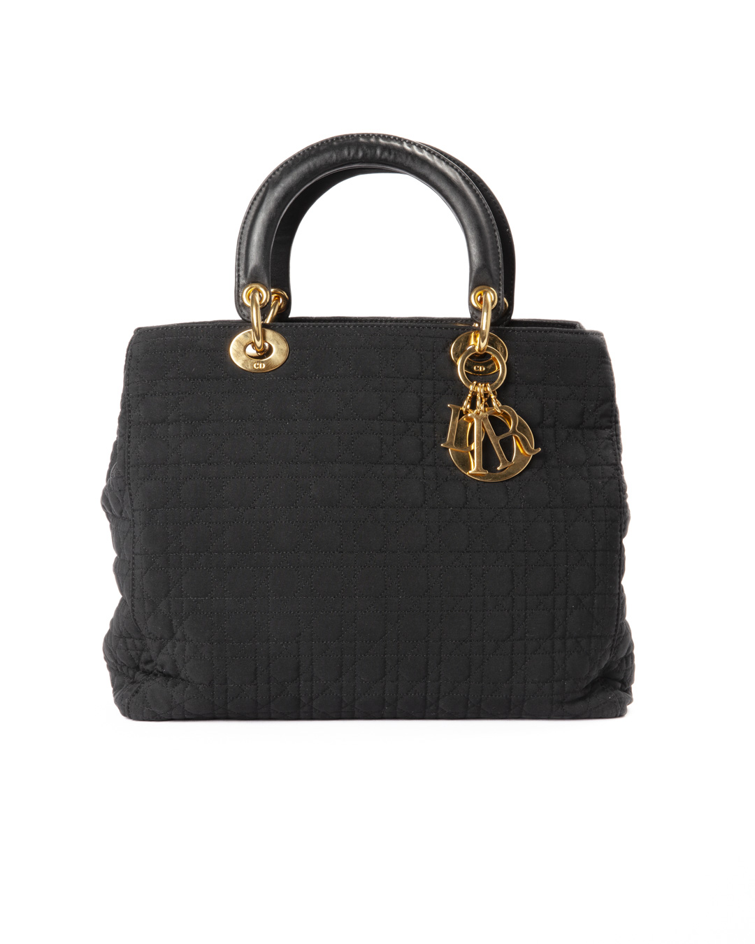 Dior Lady Large Vintage Tessuto Nera