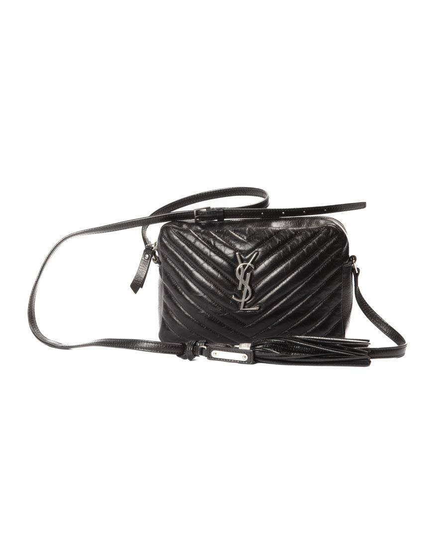 Saint Laurent Lou Camera Bag Medium Trapuntata Nera