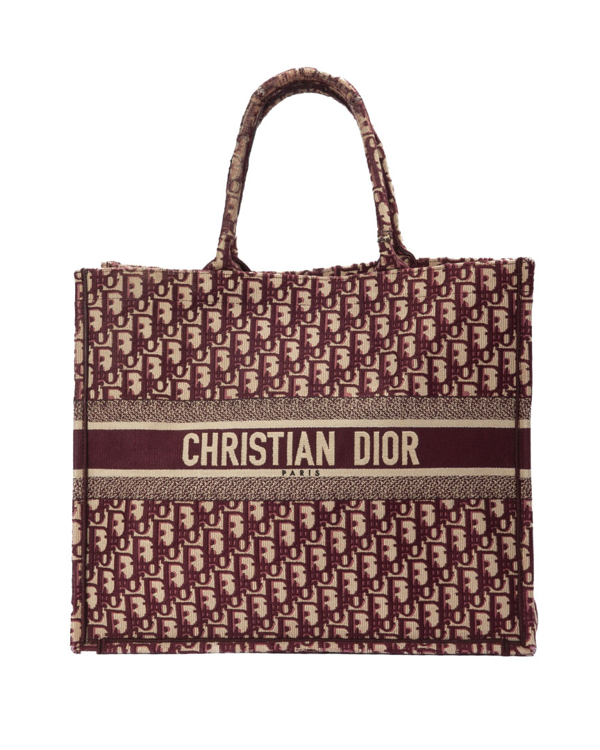 Dior Book Tote Large Oblique Bordeuax