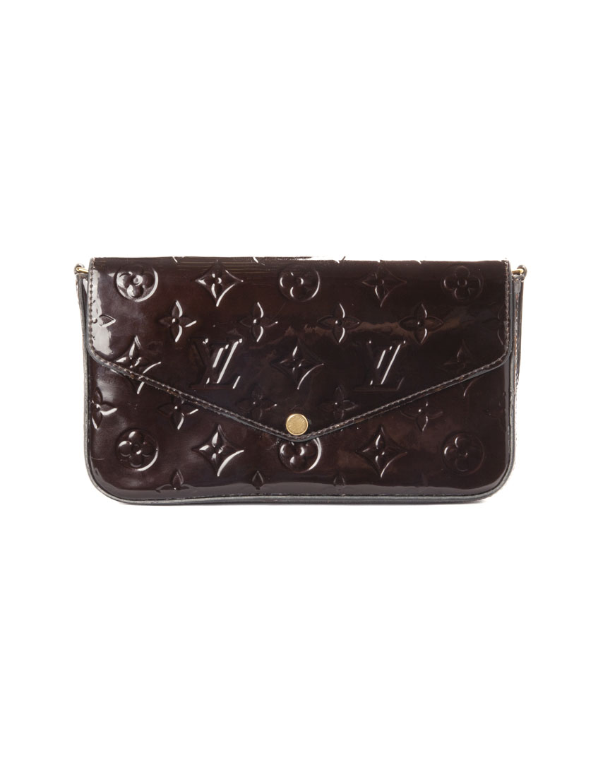 Louis Vuitton Pochette Fèlicie MM Vernice Amaranto