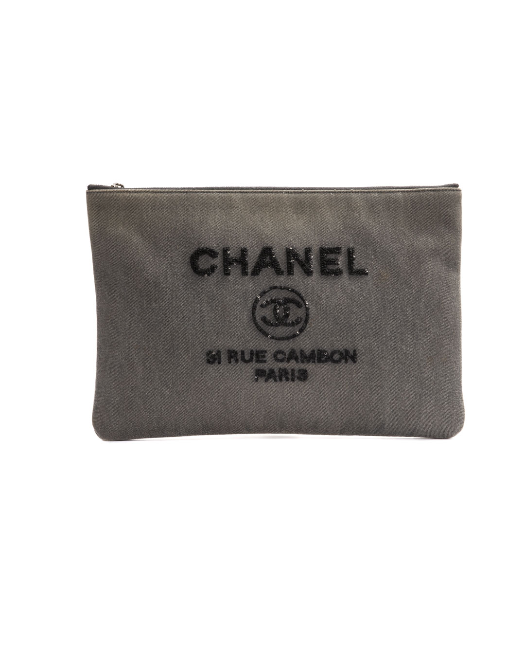 Chanel Clutch Deauville Medium Denim Grigio