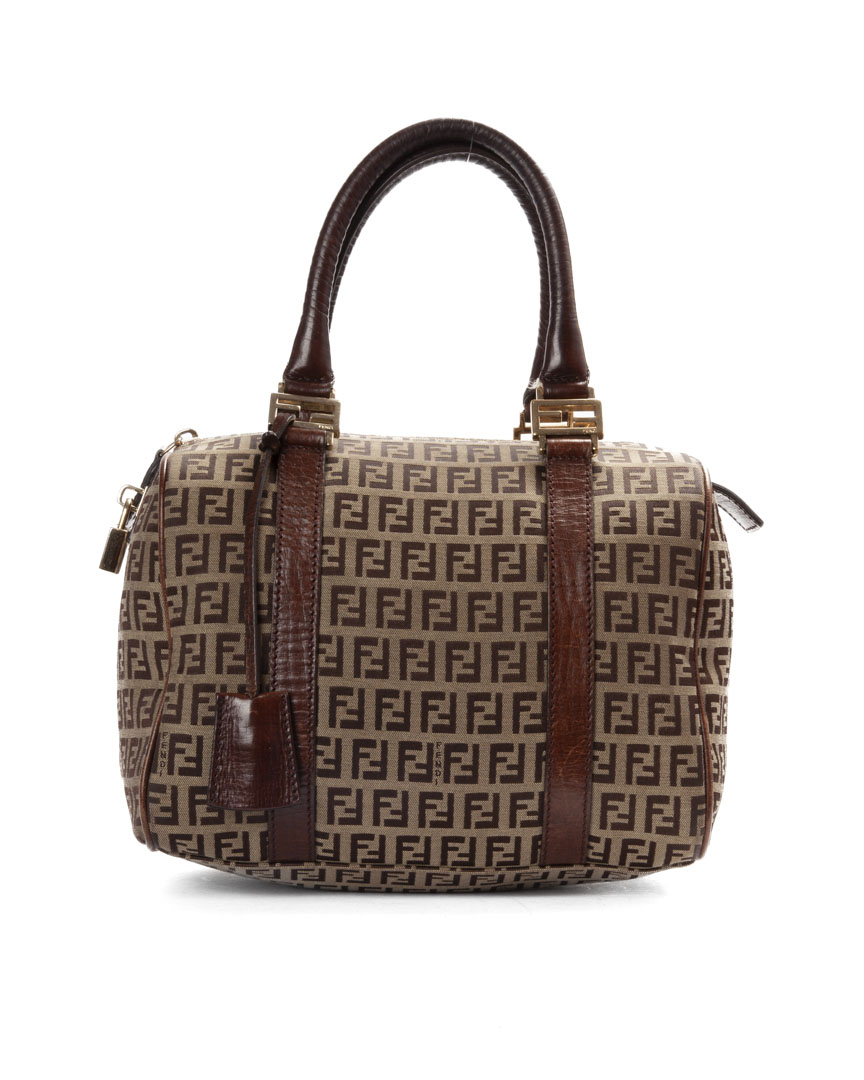Fendi Boston Small FF Zucchino Marrone
