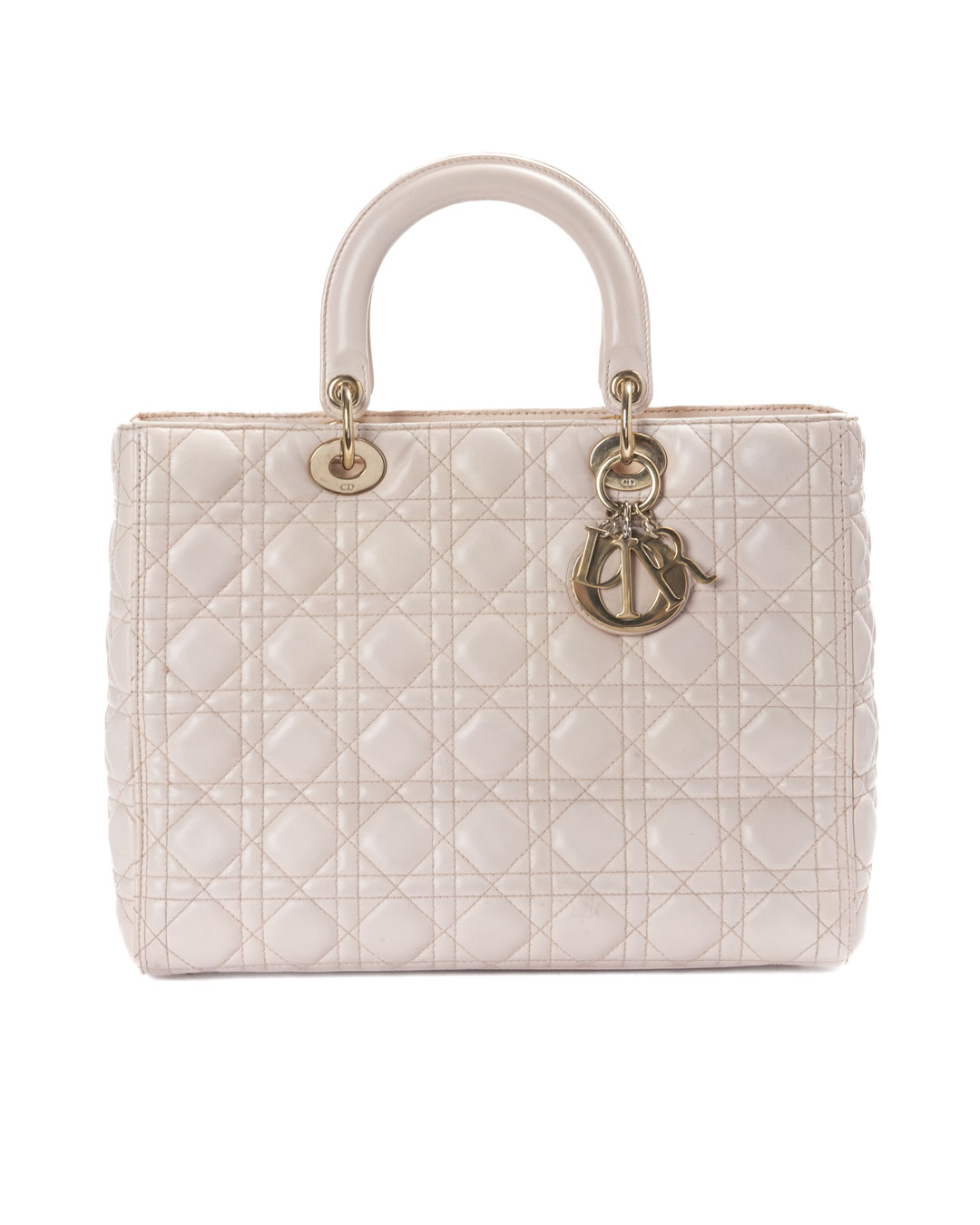 Dior Lady Large Vintage Cannage Rosa