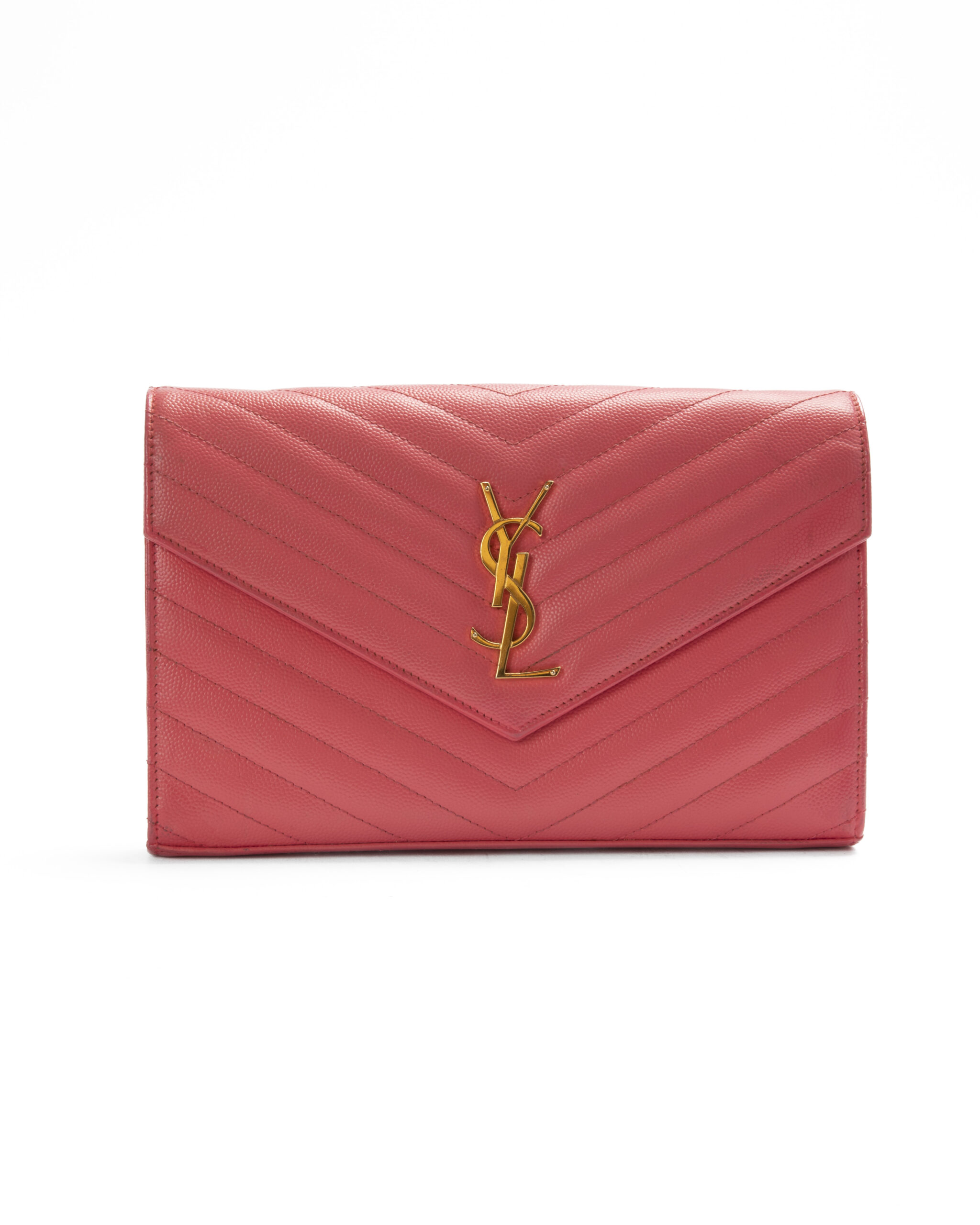 Saint Laurent Iconic Cassandre Granulata Rosa