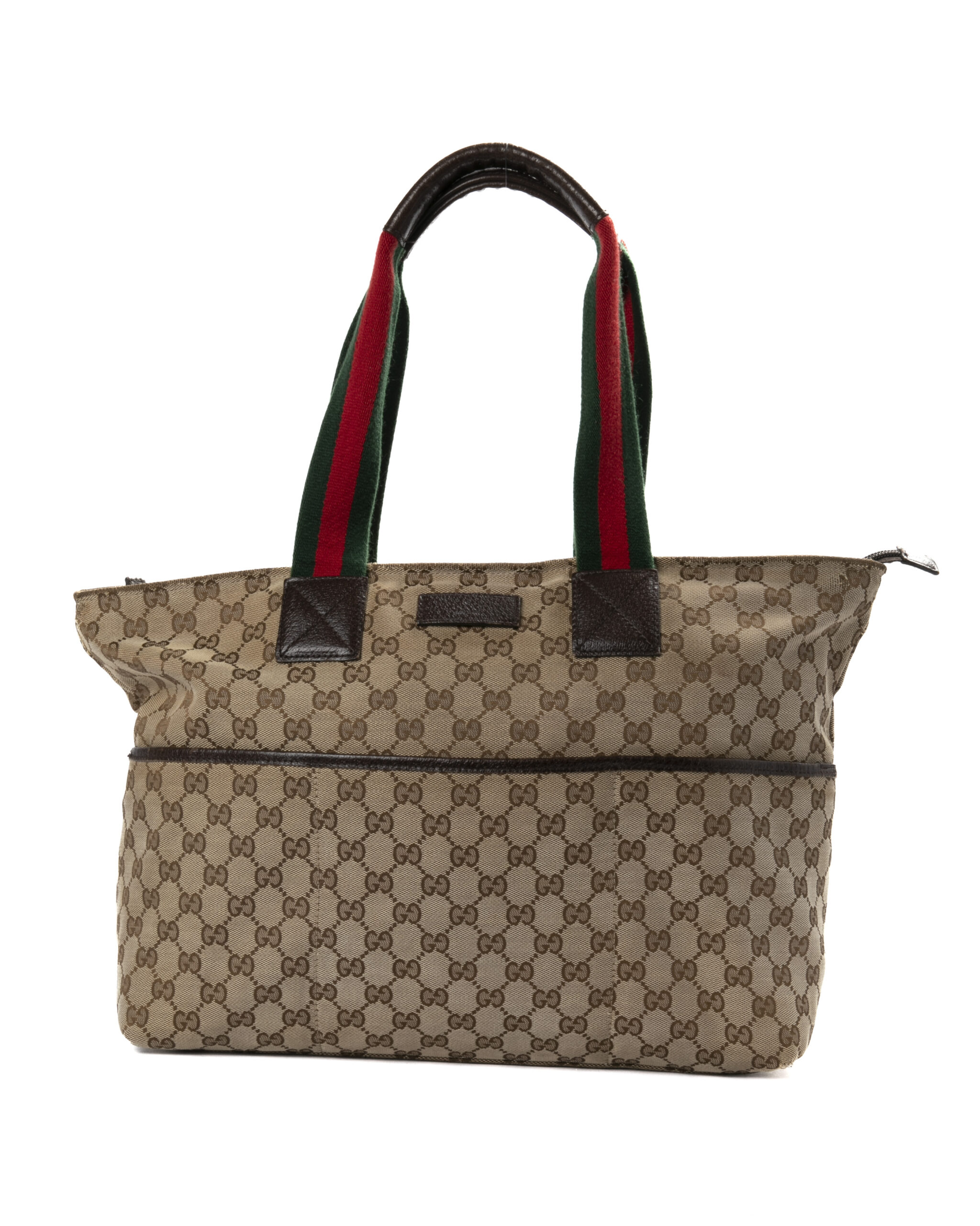 Gucci Shopper Soft Zip Medium GG Supreme Marrone
