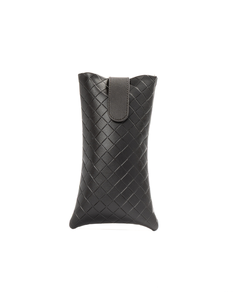 Bottega Veneta Porta Occhiali Intreccio Marrone