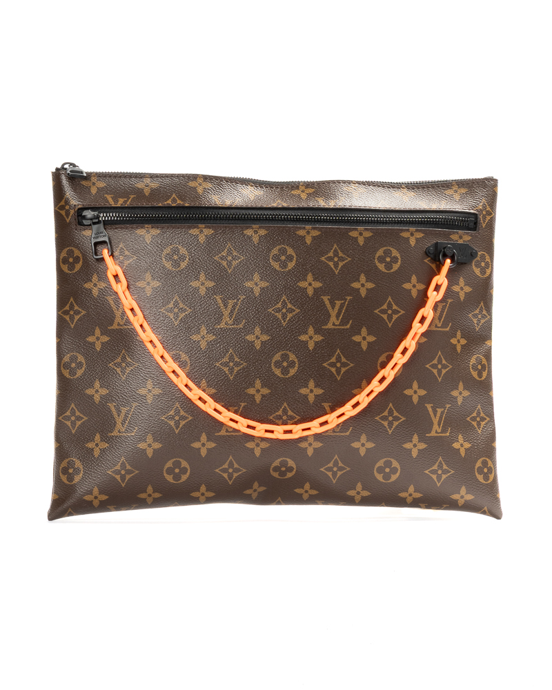 Louis Vuitton x Virgil Abloh Pochette A4 Monogram Arancione