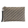 Dior Pochette A4 Jacquard Oblique Blu
