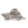 Burberry Sciarpa Lana Check Grigio Blu