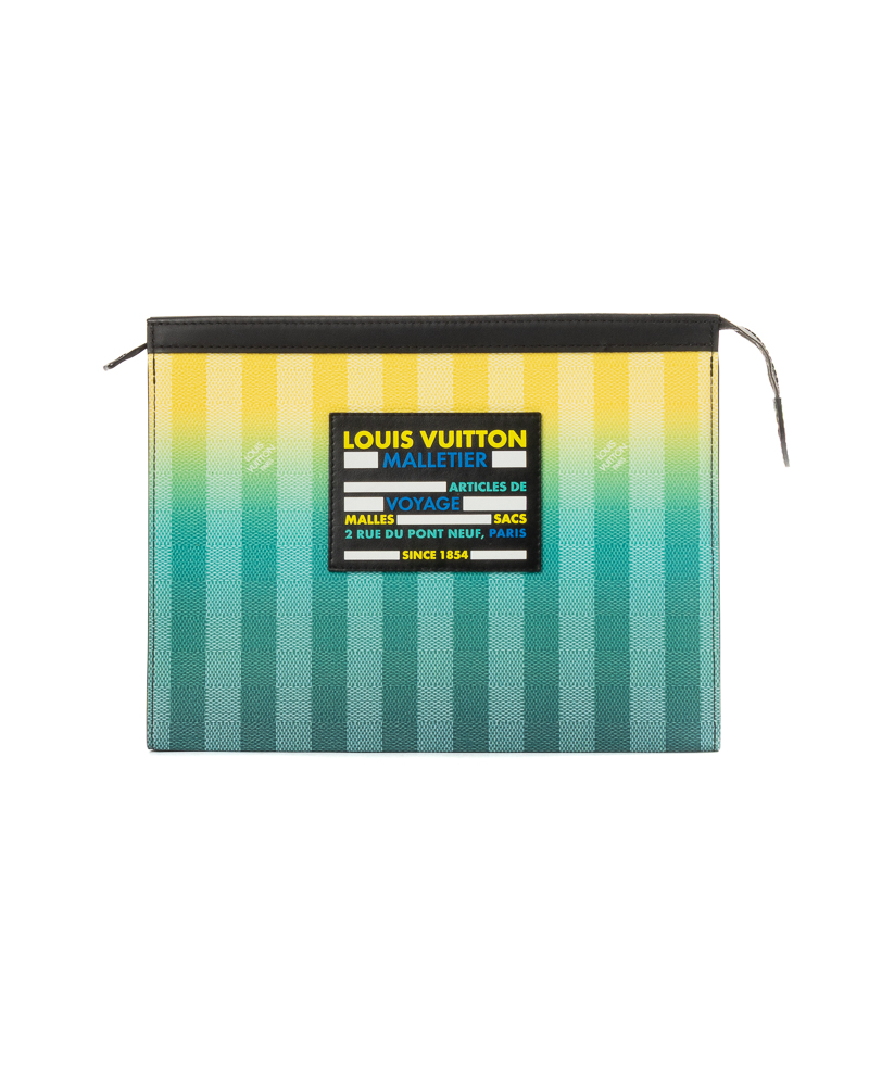 Louis Vuitton Pochette Voyage MM Damier Strip Verde