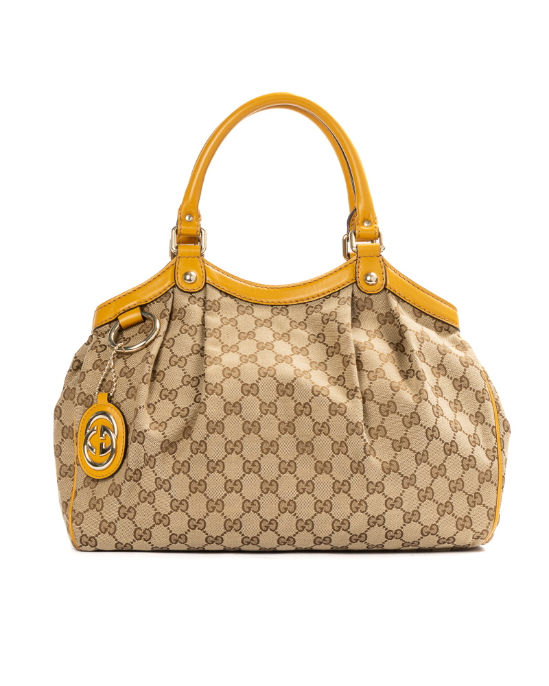 Gucci Sukey Medium GG Supreme Gialla