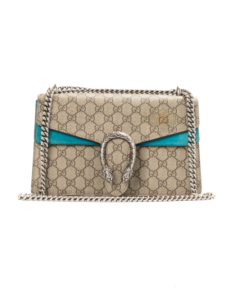 Gucci Dionysus Medium GG Supreme Turchese