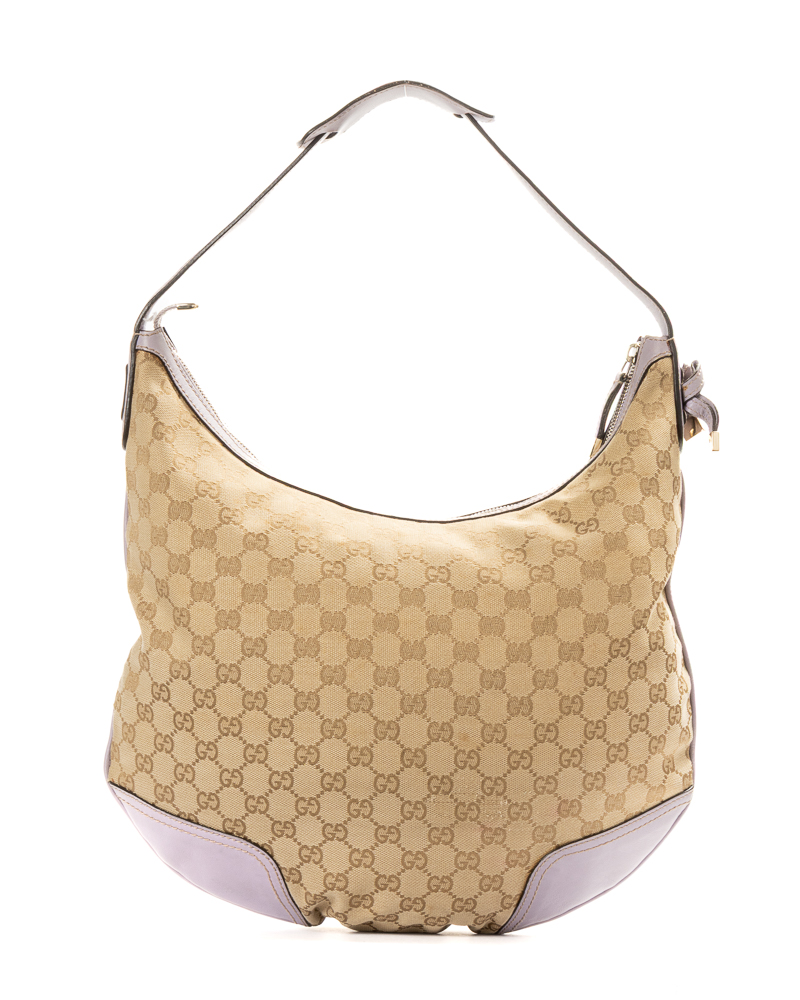 Gucci Hobo Sottospalla Medium GG Supreme Lilla