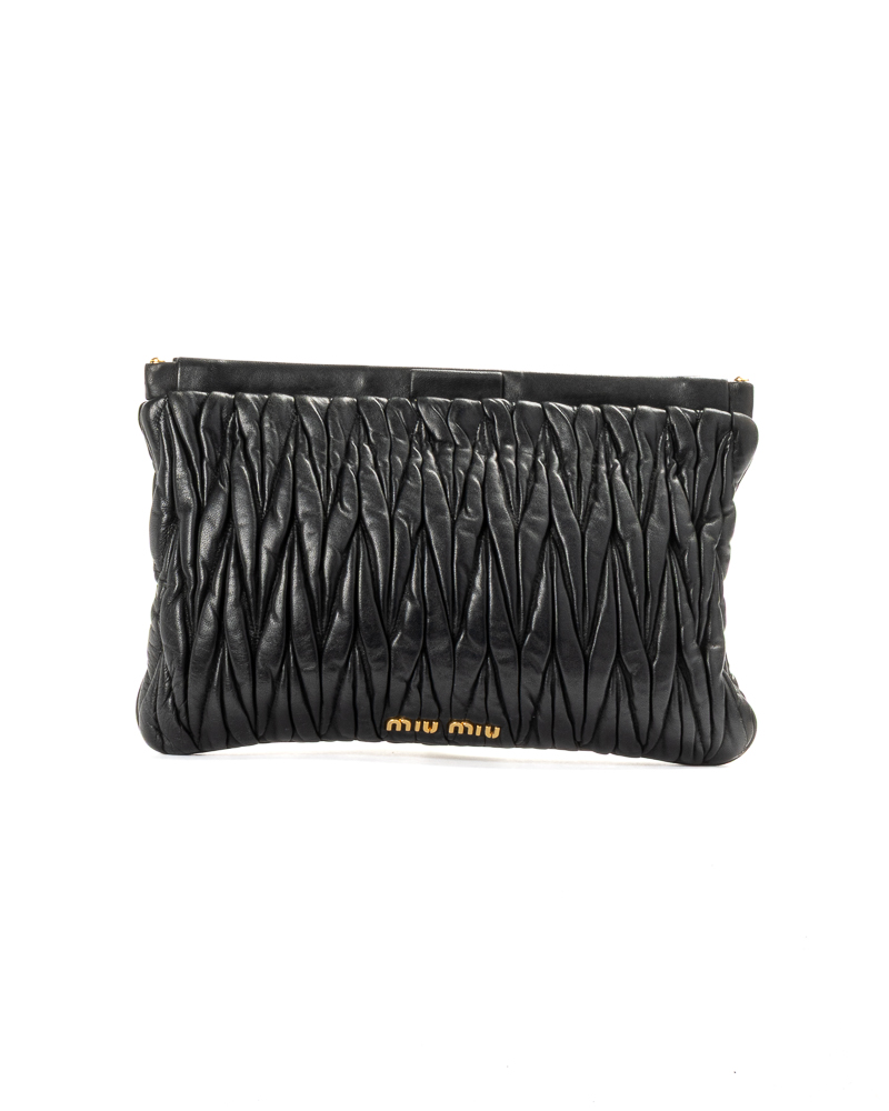 Miu Miu Clutch Small Groffata Nera