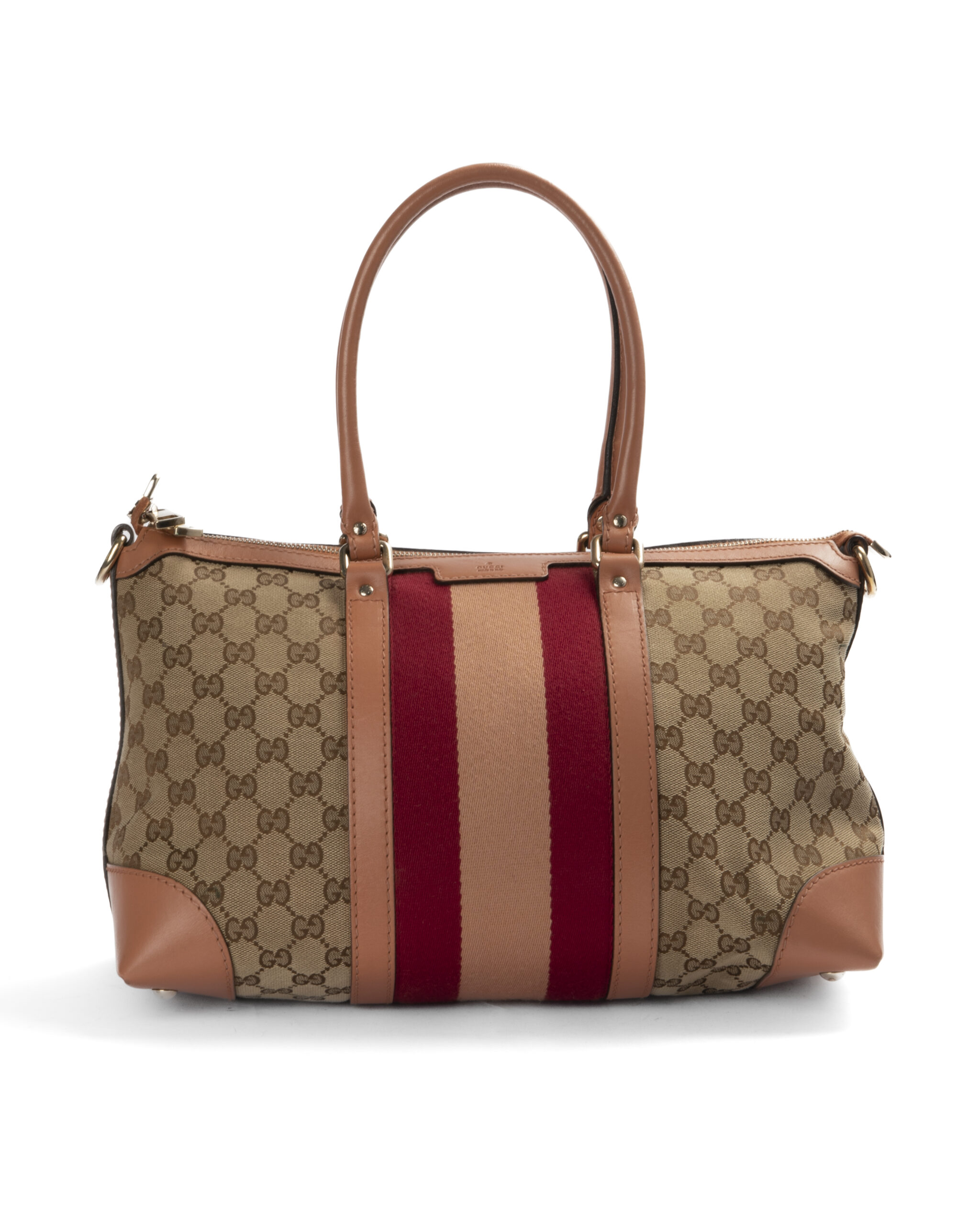 Gucci Tote Rectangular Medium Web GG Supreme Rosa