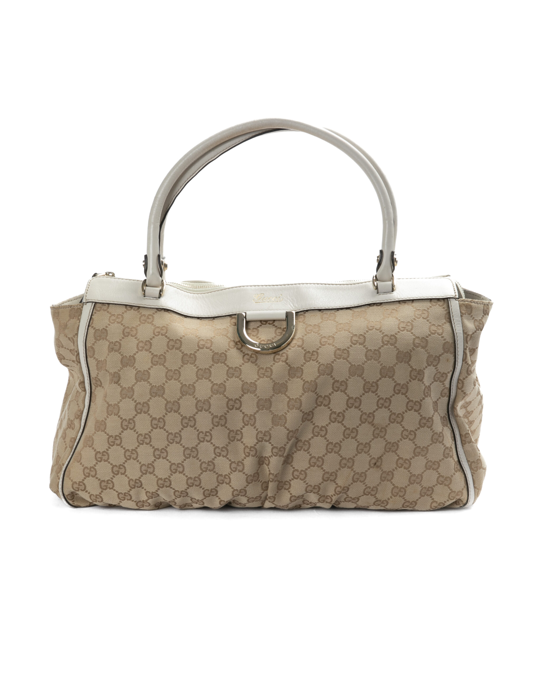 Gucci Tote Abbey D-Ring Large GG Supreme Bianca