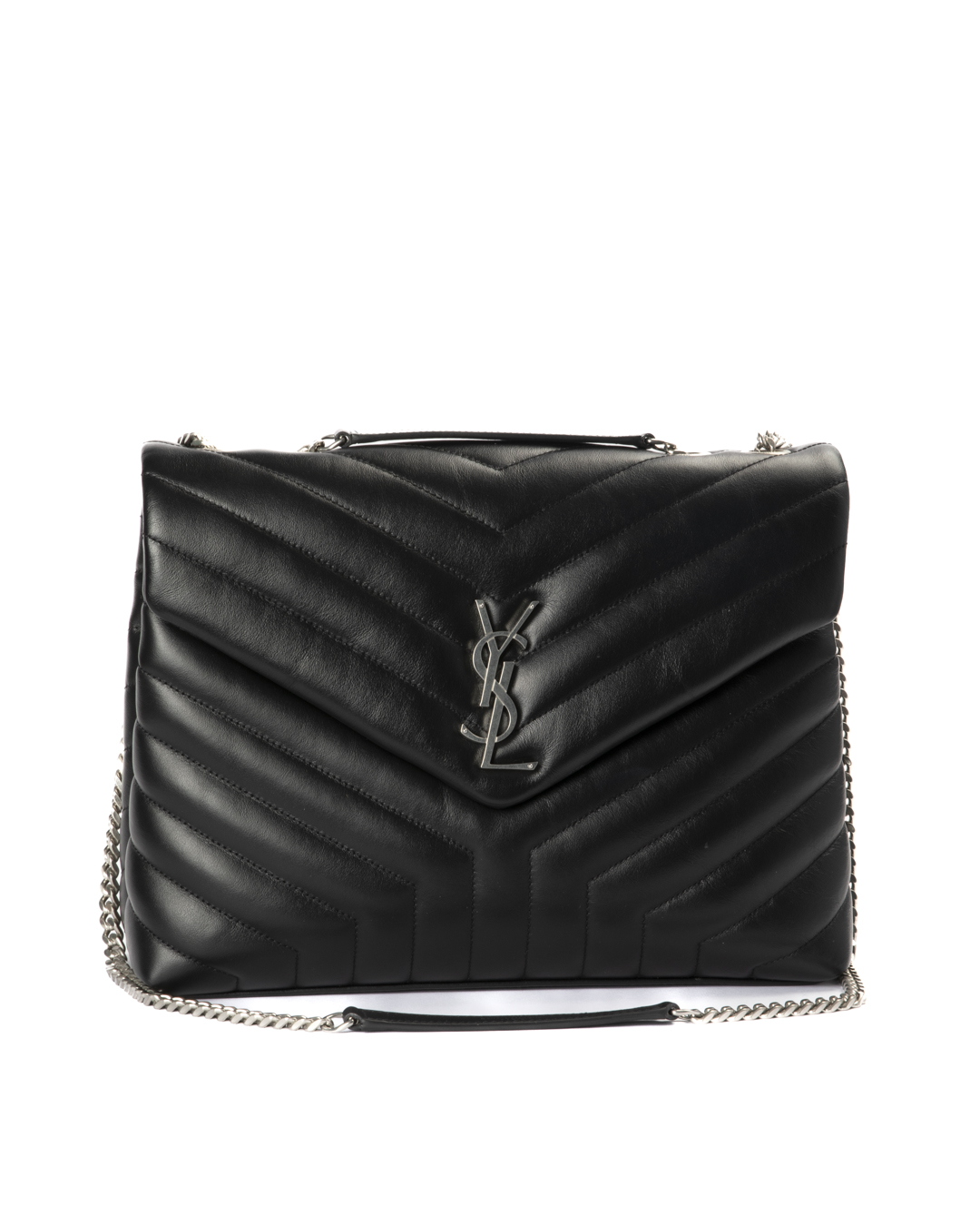 Saint Laurent Lou Lou Medium Trapuntata Nera